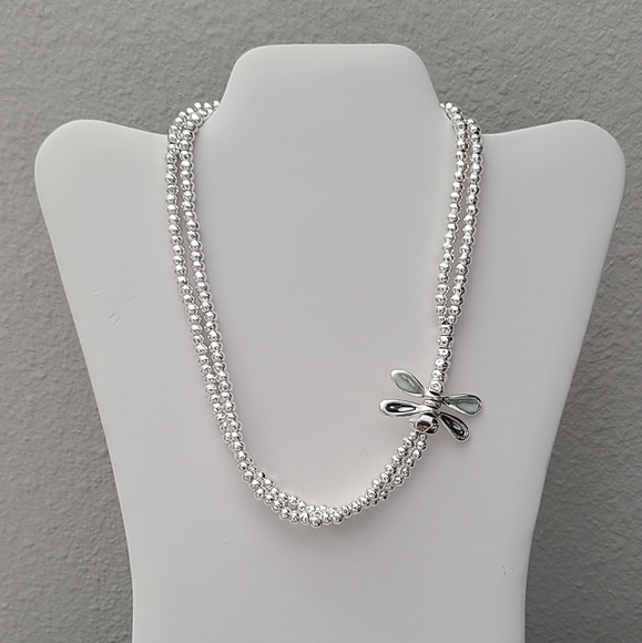 Dragonfly • Uno de 50 Necklace • Silver plated with Swarovski crystal - Picture 2 of 12